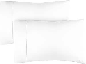 Funda de Almohada 80x80 Blanco - Set de 2 Fundas de Microfibra Suaves, Cómodas y Lavables a Máquina - Fundas 80x80 Blanco para una Experiencia de Confort y Elegancia - 2 Pack