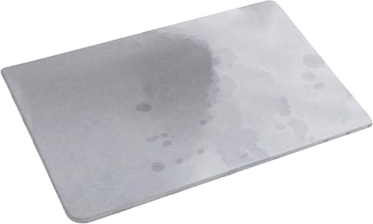 Samine Alfombra de baño de diatomeas absorbente de 30 x 20 cm, antideslizante, de secado rápido, color gris