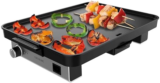Cecotec Plancha de Asar Eléctrica con Piezas Magnéticas Desmontables Magnet 1800. Plancha de Cocina Grill con 1800W, Aluminio Con Revestimiento De Teflón, Antiadherente, Apta Para Lavavajillas