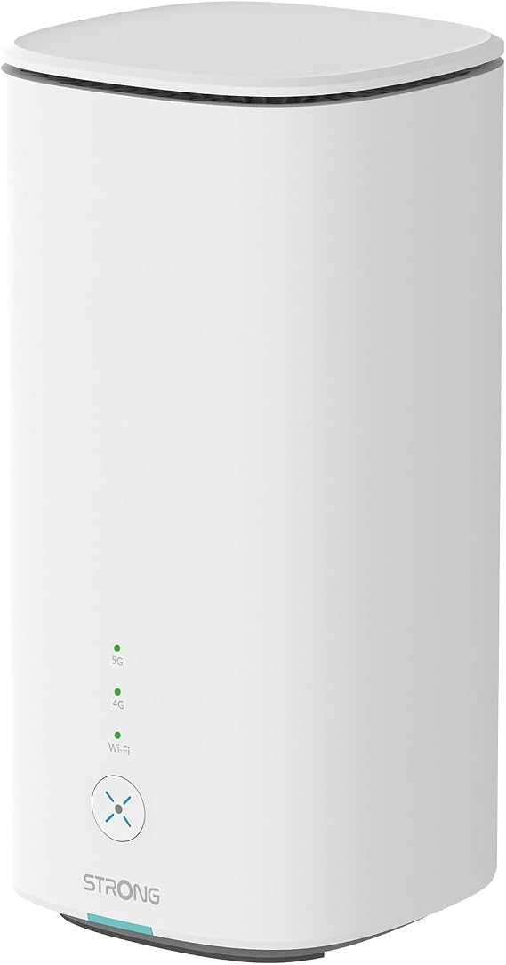 Strong Router 5G SIM WiFi 6 AX3000 CPE, hasta 3.2 Gbps, 2.5GE WAN/LAN & 1GE LAN, RJ11 VoIP/VoNR, Compatible con Mesh, Chipset Qualcomm (5GROUTERAX3000)