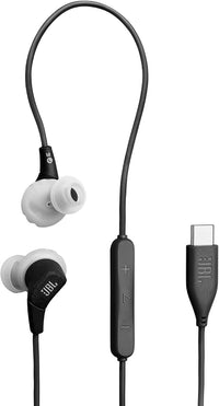 JBL Endurance Run 3, Auriculares Deportivos con Cable, USB-C, Negro/Gris