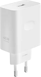 OPPO Caricatore SUPERVOOC 45 W - USB, ricarica rapida, caricatore originale OPPO, cavo non incluso - bianco