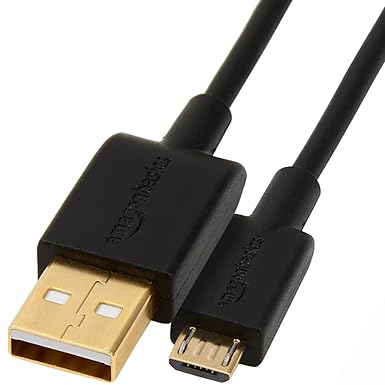 Amazon Basics Cable USB-A 2.0 Macho a Micro USB para Impresora (Paquete de 1), 3 m, Negro