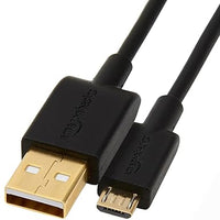 Amazon Basics Cable USB-A 2.0 Macho a Micro USB para Impresora (Paquete de 1), 3 m, Negro