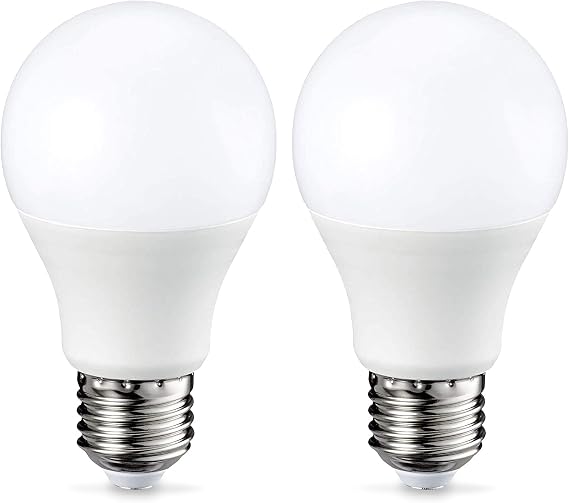 Amazon Basics E27 LED Lampe, 9W (ersetzt 60W), warmBlanco, dimmbar - 2er-Pack