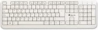 NGS Spike Teclado con Cable Conexión USB con 12 Teclas Multimedia, Teclado de Membrana Color Blanco (QWERTY Español)