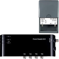 LEYF Amplificador + Alimentación 4 Salidas TV para antena terrestre TNT/preamplificador HDTV Ampli para TNT HD Señal