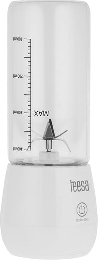 Teesa Licuadora Inalámbrica TSA3543 Taza de Vidrio 450ml Potencia 100W 6 Cuchillas De Acero Inoxidable