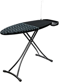 Cecotec Tabla de Planchar StrongBoard 400 Borneo. Funda resistente 100% algodón, Estructura de apoyo para planchas y centros de planchado, Patas extragruesas, Gran superficie, Altura regulable