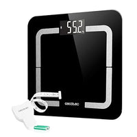 Cecotec Báscula de Baño Digital inteligente Surface Precision 9500 Smart Healthy. Alta precisión, Cristal templado color negro de alta seguridad, Pantalla LCD invertida, 180K