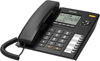 ALCATEL T78 - Teléfono Fixe con cable - Grand Pantalla Alphanumérique - Mains Libres - Blocage D'Appel - Indicateur Lumineux para Appel Entrant - Bouton De Rappel - 8 Touches De Mémoire Directe – Negro