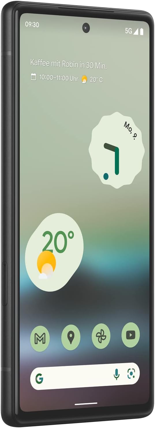 Google Pixel 6a: smartphone 5G Android libre con cámara de 12 megapíxeles y batería de 24 horas de duración, de color Tiza