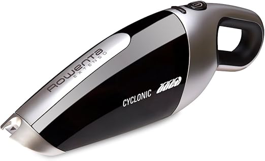 Rowenta Extenso Cyclonic AC476901 - Aspirador de mano sin cables, 7.2 V de potencia, autonomía 16 min, sistema ciclónico, boquilla para ranuras integrada, base de carga incluida