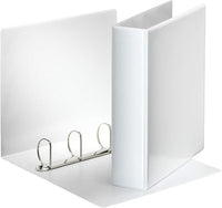 Esselte 49705 Ringbuch Präsentation, mit Taschen, A4, PP, 4 Ringe, 50 mm, weiss