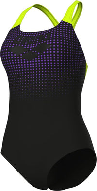 Thumbnail for Arena Women's Foggy Dots Swimsuit Swim Pro Back Traje de baño de una Pieza Mujer