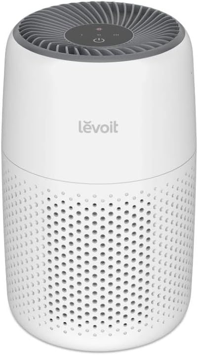 LEVOIT Purificador de Aire con Filtro HEPA para Alergias, Air Purifier con Aromaterapia, Purificador Aire Silencioso 25dB, Bajo Consumo de Energía de 7W, Core Mini