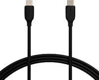 Amazon Basics USB-C-auf-USB-C 2.0 Schnellladekabel, 480 Mbit/s Geschwindigkeit, USB-IF-zertifiziert, für Apple iPhone 16/15, iPad, Samsung Galaxy, Tablets, Laptops, 1.8 m, Schwarz