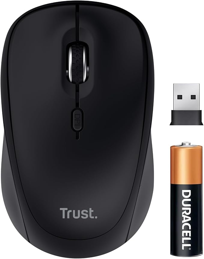 Trust Yuki Ratón Inalámbrico Silencioso Bluetooth + 2.4GHz con Batería