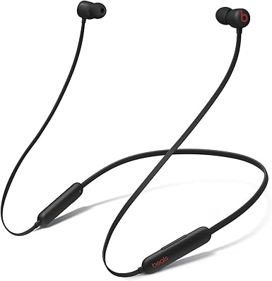 Beats Auriculares inalámbricos Flex – Chip Apple W1, Auriculares magnéticos, Bluetooth de Clase 1, 12 Horas de Sonido ininterrumpido - Negro