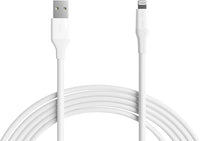 Thumbnail for Amazon Basics USB-A-auf-Lightning-ABS-Ladekabel, MFi-zertifiziertes Ladegerät für Apple iPhone 14 13 12 11 X Xs Pro, Pro Max, Plus, iPad, 3 m, Weiß