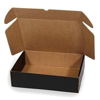 Thumbnail for Only Boxes, Caja De Cartón Negra Resistente para Envío Postal, Automontable ideal para Regalo, Talla L, 30x22x8 cm, 20 Unidades