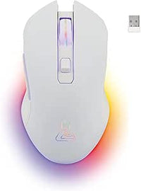The G-Lab- Kult Helium - RATÓN Gaming - 800 a 6400 dpi Sensor óptico, Retroiluminación 7 Colores, 6 Botones - Cómodo y Ligero - PC/Mac/PS4/PS5 - Ratón Gaming inalambrico - Blanco