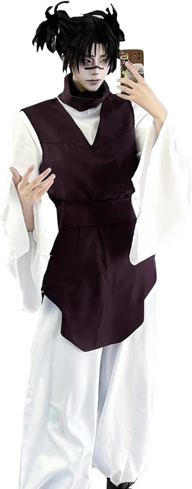 CR ROLECOS Disfraz de anime Geto Suguru, uniforme escolar, disfraz de Halloween