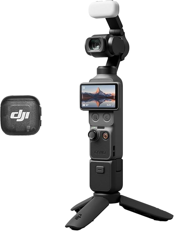 DJI Pack para Creadores Osmo Pocket 4, cámara vlog de Bolsillo con Gimbal