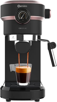 Cecotec Cafetera Express Cafelizzia 890 Rose Pro. Espressos y Cappuccino, 1350 W, Sistema Thermoblock, 20 Bares, Modo Auto para 1-2 Cafés, Vaporizador Orientable y Manómetro, 1,2 L