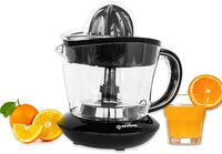 Spremiagrumi elettrico piccolo capacità 700ML nero in plastica | Movimento bidirezionale doppio Cono per spremitura Caraffa graduata