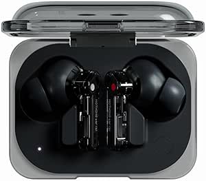 Nothing Ear (a) Auriculares inalambricos Bluetooth con Integración de ChatGPT, Cancelación de Ruido Activa, Algoritmo de Mejora de Graves y hasta 42,5 Horas de reproducción - Negro
