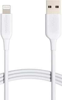 Thumbnail for Amazon Basics Cable Lightning a USB-A, cargador para iPhone certificado por MFi, Blanco, 0.9 m