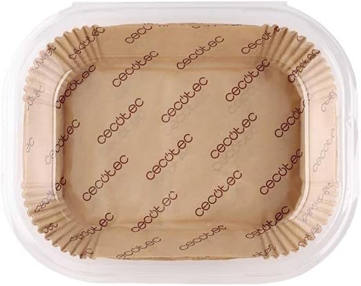 Cecotec Accesorios para Freidoras sin Aceite Air Fryer Cecofry TwinBucket Paper Pack Accessories. 150 papeles para Freidora de aire, prácticos y compatibles con Freidoras de doble Cubeta de 4.5L