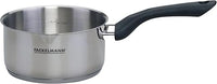 Fackelmann Geneva Cacerola 16X8 cms, Capacidad 1,5 Litros, Cazo de Acero Inoxidable con Núcleo de Aluminio, Resistente a Corrosión y Fácil de Limpiar, Distribución Uniforme del Calor