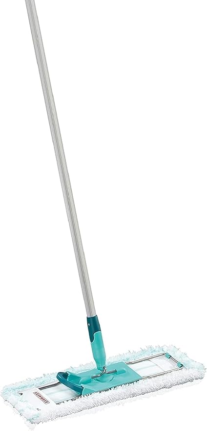 Leifheit Mopa Profi XL micro dúo con palo de aluminio, mopa flexible con articulación giratoria, mopa fregona para superficies grandes