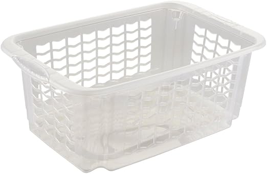 keeeper Cesta de almacenaje, Tamaño M, 40 x 25 x 15 cm, Fritz, Transparente neutro, PP, Medium
