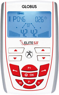 Globus | Elite SII, Électrostimulateur à 2 Canaux, 100 Programmes pour Toutes les Exigences de traitement, Fitness, Forme Physique, Beauté, Santé et Bien-être