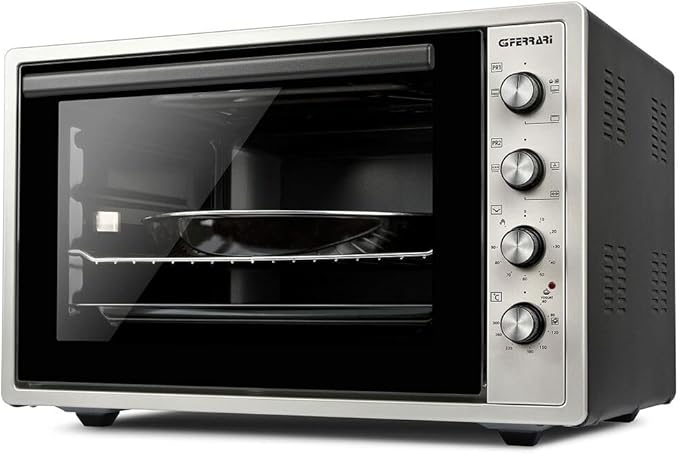 G3 Ferrari G10154 Rostò 58 - Horno eléctrico ventilado con espetón giratorio, 58 litros, 300º C
