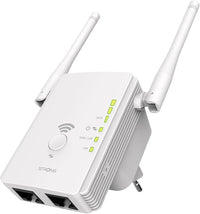 STRONG Repetidor WiFi 300 Mbps de Pared – Amplificador señal WiFi Potente para casa, repetidor WiFi Largo Alcance, WiFi Extender con WPS, Puerto LAN y Modo Punto de Acceso
