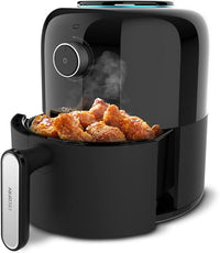 Cecotec Freidora de Aire sin Aceite de 2,5 L - Air Fryer Cecofry Pixel 2500. 1200 W, Dietética, Manual y Compacta, Temporizador, Tecnología de Aire Caliente, Antideslizante