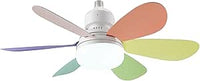 beper P206VEN610 Ventilatore da Soffitto, 40W, Illuminazione e Ventilazione con Design Intercambiabile, 2 Set di Pale, 3 Velocità, Telecomando e Lampada a Risparmio Energetico