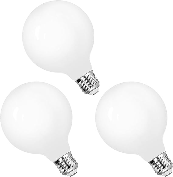 ENUOTEK Bombilla LED E27 Edison, 6W 680Lm Nature White 4000K, G95 Filamento Largo Globo Grande E27 LED, Reemplaza 60W Lámparas Incandescentes, para Lámpara de Pared Colgante, No Regulable Lote de 3