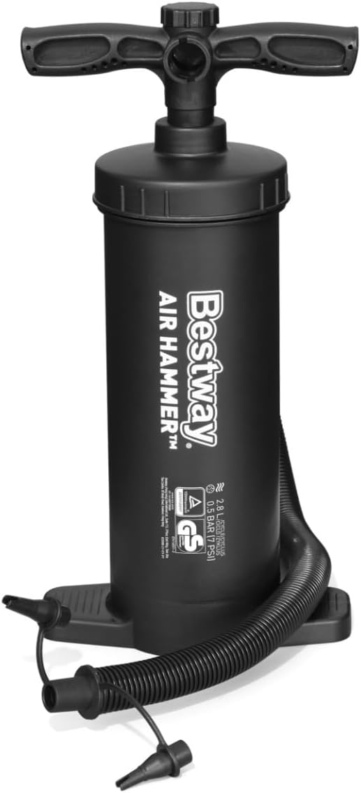 Inflador manual Air Hammer 37 cm con boquillas BESTWAY