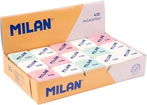 MILAN Caja 30 gomas miga de pan 430 cuadradas