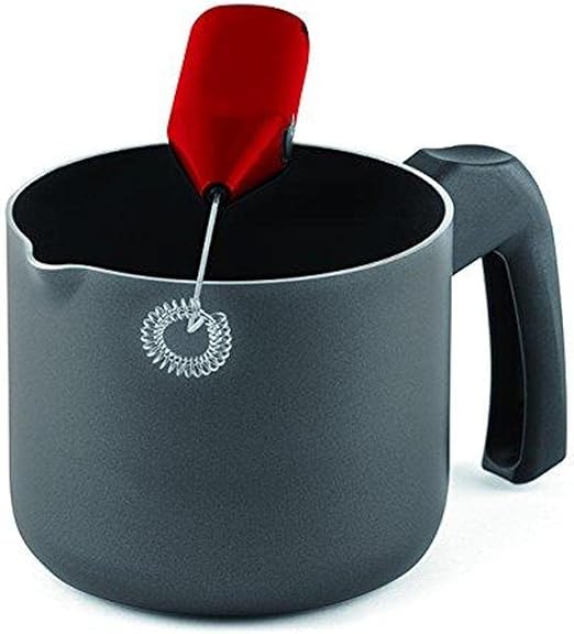 Domo Enjoy Cooking - Hervidor de leche con espumador, calentador de leche antiadherente, diámetro 12 cm