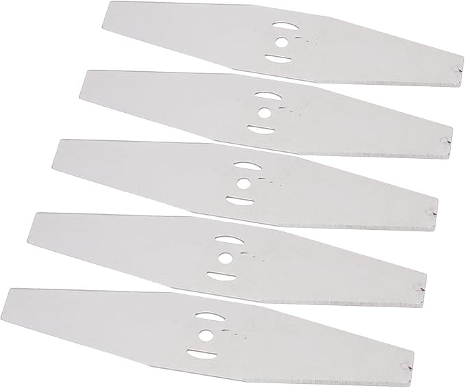 CHEOTIME Lame en Métal De Taille-Bordures électriques sans Fil De 5 Pièces, Lame De Rechange De Mangeur De Mauvaises Herbes pour Couper Les Mauvaises Herbes sous-broussailles