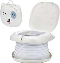 NK Orinal Infantil - Inodoro para bebes y niños, Portátil, Plegable, Diseño Infantil, Aprendizaje, Higiénico, Transición Pañal Baño, Aprendizaje, Divertido, Seguro, Fácil de Usar - Incluye bolsas