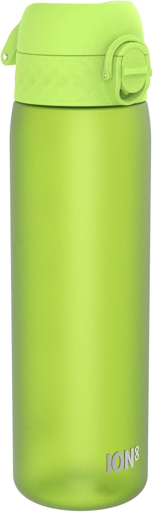 ion8 Botella Agua, 500ml, a Prueba de Fugas, Fácil de Abrir, Cerradura Segura, Apta para Lavavajillas, Sin BPA, Asa de Transporte, Fácil de Limpiar, Neutro en Carbono, Verde