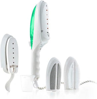 InnovaGoods® Plancha Vertical Vapor| Plancha Ropa, Vaporeta, Centro Planchado, Plancha Vapor Vertical, Quitapelusas, Blanco, Verde