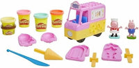 Play-Doh - Camión de Helados de Peppa Pig - Figuras de Peppa y George y 5 Botes